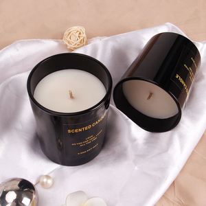 Vela Aromática en Frasco de Vidrio Negro de 5.5oz, Cera de Soya, Decoración Minimalista para el Hogar, Duración de 40-60 Horas - Product Image 5