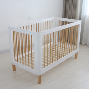 Cunas de Madera Maciza para Bebés en Estilo Moderno, Camas Infantiles para Colchones de Tamaño 140x70 cm, Cama de Madera para Niños - Product Image 1