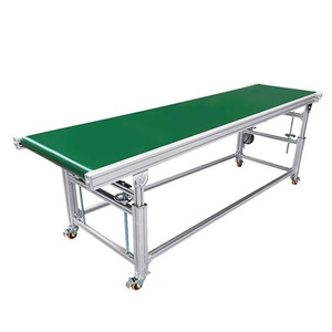 Sistem Konveyor Profil Aluminium Elektrik Baru yang Dapat Disesuaikan dengan Bantalan, Sabuk Karet, Sabuk Berpaku, Dinding Samping Konveyor, Pemuatan Kontainer - Product Image 2