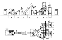 Chaîne de production de revêtements de sol SPC Romeroca pour usine, machine de broyage et de fraisage de sciure de bois avec moteur de 180 kW, tension 380 V