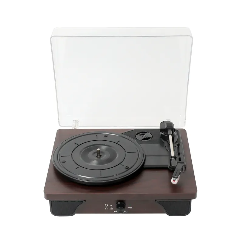 Penjualan pabrik langsung Audio Drive Turntable Bluetooth Player sepenuhnya Manual 3 kecepatan, mengubah vinil ke Digital