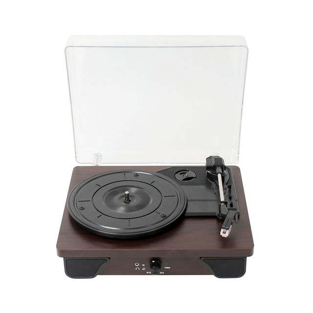 Factory Sales Directly Audio Drive Turntable Bluetooth Player Fully Manual 3 Speed, Convert Vinyl to Digital