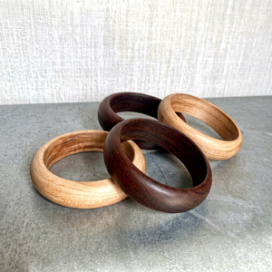Polished <b>Wooden</b> Bangle Bracelet Handmade Wood Wrist Cuff Classic Artisan Jewelry Traditional Fashion Accessory <b>Gift</b> for Ladies - Product Image 1