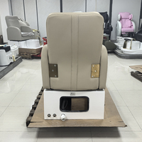 Équipement haut de gamme pour salon de manucure, base de rangement en bois, chaise de pédicure pour soins des pieds, banc de pédicure moderne pour spa avec pompe de vidange