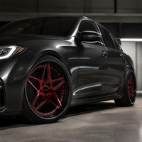Jantes forgées 3 pièces Maroon 5-Y 20x10 5x114.3 ET30 6061 T6 personnalisées à déport profond pour Mazda