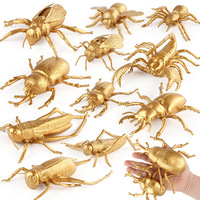 Ornements faits main en version or, abondamment disponibles en gros : insectes, abeilles, grillons, sauteurs - Modèle de grilion