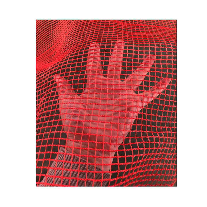 HDPE Mesh Fire Resistant Knitted Red Color Scaffold Debris Netting