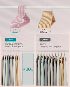 <span class=keywords><strong>SONGMICS</strong></span> Cintres à linge légers et peu encombrants Lot de 50 cintres en plastique Cintres antidérapants - Product Image 3