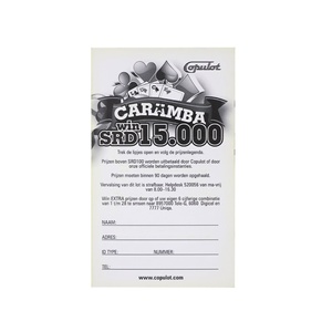 Billets de jeu à gratter pour poker, jeu à 5 fenêtres, en papier couché, design personnalisé - Product Image 4