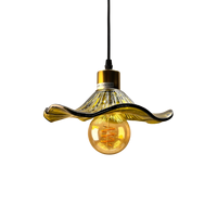 Lampe suspendue en verre en forme de fleur E27, luminaire de plafond, AC 85-265V 2700K 3500K pour salle à manger