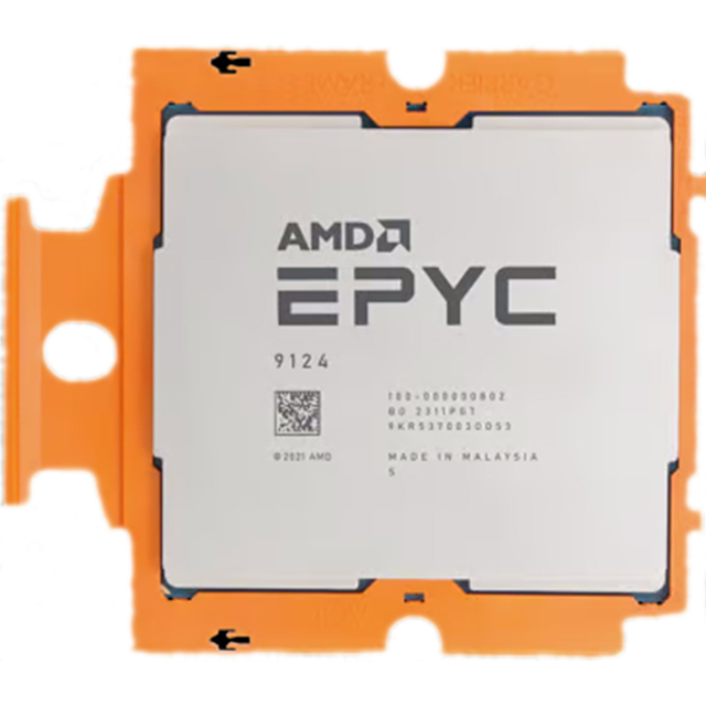 Best Selling Part AMD 9124 CPUS 200W Server Processor P53702-B21 3.0 GHz 16-core CPU for HPE in Stock