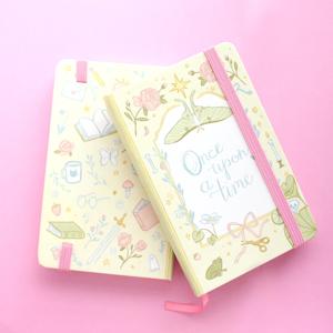 LABON Journal de poche à couverture rigide « Il était une fois…» 160 pages, illustration de conte de fées mignonne, petit carnet A6, cadeau - Product Image 1
