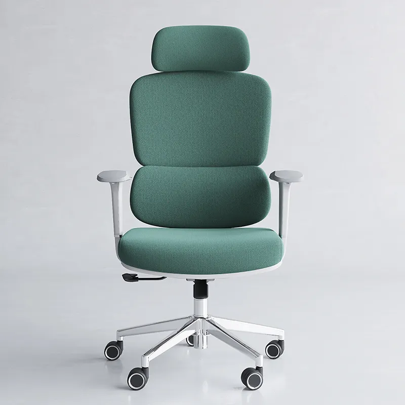 Luxus grüne Stoff Mix Mesh hohe Rückenlehne Big Boss Liege Büros tühle ergonomischen Stuhl für Computer arbeiten