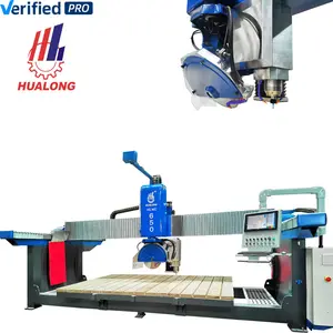 Sierra de puente CNC de 4 + 1 ejes compacta y dinámica de sistema italiano con enrutador para encimeras de cocina Fresado de fregadero