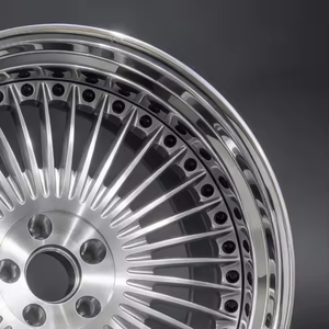 Jantes en alliage d'aluminium forgé Auron, design multi-rayons poli, pour la mise à niveau des voitures particulières, vente en gros de jantes forgées - Product Image 2