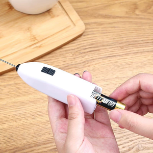 เครื่องตีฟองนมไฟฟ้าขนาดเล็กแบบมือถือ พร้อมฟังก์ชั่นตีครีม ทำจากสแตนเลส อุปกรณ์ครัว - Product Image 5