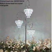 Nouvelle Décoration Lumineuse LED pour Mariage : Luminaire Suspendu en Acrylique pour Allée et Pavillon de Cérémonie