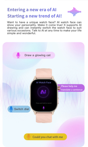2.04inch Smartwatch BT cuộc gọi đa thể thao chế độ reloj inteligente Heart Rate Blood Pressure <span class=keywords><strong>Monitor</strong></span> thông minh đồng hồ - Product Image 3
