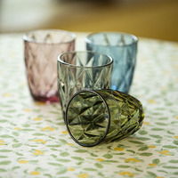 8 Oz 10 Oz tasses en verre vintage eau colorée gobelets à vin verrerie Style européen verre à whisky tasse rétro pour la maison Bar fête