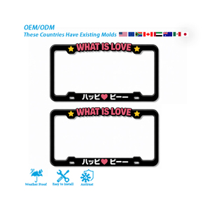 Bingkai Plat Nomor Kustom Bingkai Plat Nomor yang Dipersonalisasi dengan Huruf 3D Timbul - Product Image 1