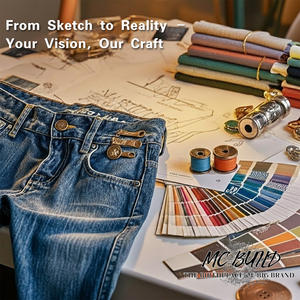 مخصص تصميم Streetstyle خمر مكدسة صالح أنيق نحيل صالح متوهج ممزق الجينز الرجال يؤلمها الجينز - Product Image 4