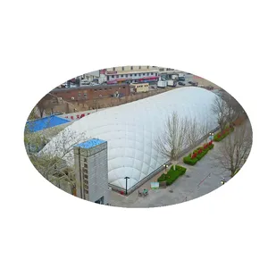 Film imperméable renforcé pour bâche de toit de piscine, dôme d'air intérieur de natation, transpondeur, couverture en maille pet, tente de tension, membrane en pvc