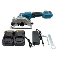 Scie circulaire électrique sans balais au lithium 21V, rechargeable, multifonctionnelle, pour le travail du bois et la découpe de pierre, utilisable d'une seule main