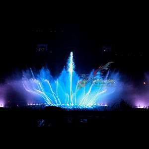 حجم كبير مزخرف مسرح راقص خارجي ، عرض ألعاب نارية ، عرض النافورة لمدينة الرياض بشارع المملكة العربية السعودية - Product Image 3