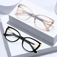 MS 82270 Montures de lunettes optiques vintage TR90 pour femmes, verres anti-fatigue bloquant la lumière bleue, lunettes de prescription colorées