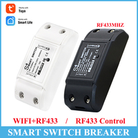 TUYA RF R2 433Mhz WiFi Disjoncteur Relais Module Télécommande Intelligente Fonctionne Avec Alexa Google Home et RM433