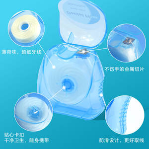 Hilo Dental Ortodóntico Rizado de Menta, 50m, Alta Resistencia a la Tensión, Hilo de Poliéster Encerado, Envase Triangular en Blister, Envío Gratis - Product Image 6