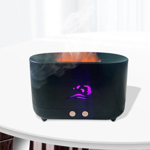 Simulated Flame Humidifier 225Ml Ultrasonic <b>Aroma</b> <b>Diffuser</b> For Home Office Use With Ambient Light - Product Image 3
