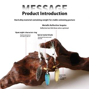 Groupe Pêche à <span class=keywords><strong>la</strong></span> mouche Lumineux Glace Soie Crevette Crochet Melon Graine Sequin Rotation Hélice Micro-Objet Faux Appât Blanc Leurre De Pêche - Product Image 1