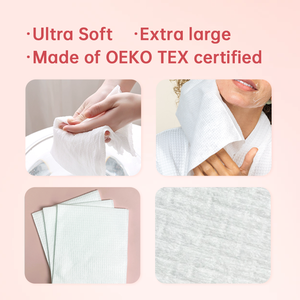 Serviettes faciales jetables non tissées sans peluches Wipex, douces et lavables, pour le <span class=keywords><strong>visage</strong></span>, le spa, les salons de beauté, à usage unique, lingettes nettoyantes - Product Image 4