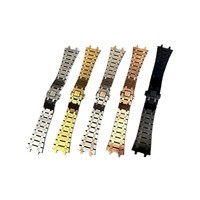 Bracelet de montre en acier inoxydable solide, respirant, luxueux et élastique, modèle JM-AP0102 pour les modèles 15400, 15500, 316, 26 mm, avec fermoir déployant