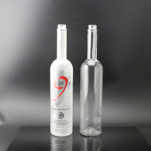 Vide sur mesure étiquette givré Vodka Gin glace vin Whisky bouteille <span class=keywords><strong>verre</strong></span> <span class=keywords><strong>50cl</strong></span> 70cl 75cl Tequila bouteille en <span class=keywords><strong>verre</strong></span> 700ml avec bouchon en liège - Product Image 5