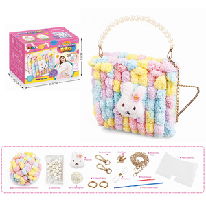 DIY Art Craft Hand Play Set DIY Handmade Bag <b>Kit</b> Hand-woven Material <b>Weaving</b> Bags Handbag Sewing <b>Kit</b> for Kids - Product Image 2
