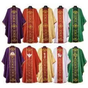 Estola de iglesia de alta calidad, Túnica de coro de religión cristiana, buena tela católica, estola de temporada, diferentes colores disponibles