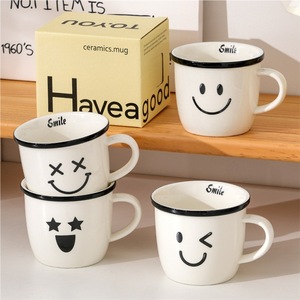 Mug en céramique avec poignée à motifs d'émoticônes créatives et originales, réutilisable, compatible lave-vaisselle et micro-ondes, pour le bureau, la maison et le café - Product Image 4