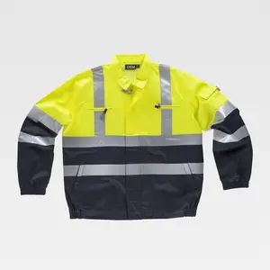 Fábrica proveedor de aduanas fabricación personalizada de alta visibilidad chaqueta clásica combinada electricista ropa de trabajo uniforme