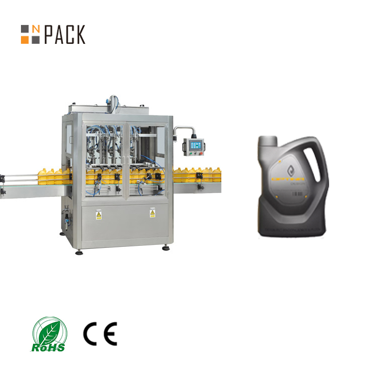 Линейный поршень NPACK, высокоскоростная автоматическая смазочная машина для розлива бутылок с маслом, мерный наполнитель для бутылок объемом 5 л