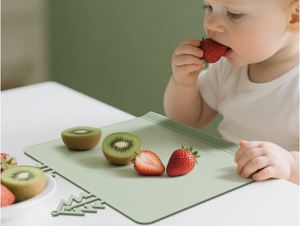 Silicone Kids Placemats Non Slip Travel Ready | Baby Placemat BPA Free for Restaurant <b>Dining</b> <b>Table</b> - Product Image 3