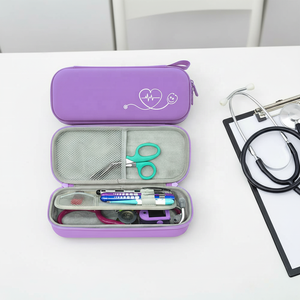 Étui de transport médical personnalisé en EVA rigide pour stéthoscope Littmann <span class=keywords><strong>rose</strong></span>, imperméable en PU, pour infirmière et médecin - Product Image 1