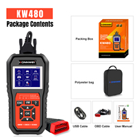 Escáner de Automóviles Obd2 Konnwei KW480 Directo de Fábrica, Herramienta de Diagnóstico Universal, Herramienta de Escaneo Profesional de Sistema Completo para BMW