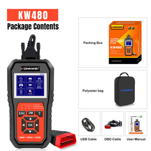 Konnwei KW480 Obd2 pemindai mobil langsung dari pabrik alat diagnostik Universal alat Pindai sistem penuh profesional untuk <span class=keywords><strong>BMW</strong></span> - Product Image 6