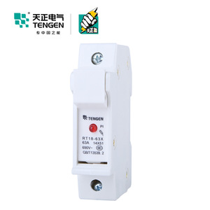 Base de fusible Tengen Rt18-63X 1P 14X51MM avec voyant lumineux - Product Image 2