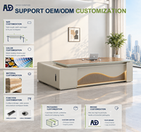 Meubles de bureau en gros, bureau de travail moderne et simple, table d'ordinateur pour le personnel, fournitures pour projets de bureau