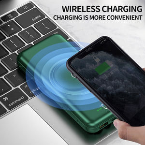 พาวเวอร์แบงค์ชาร์จเร็วแบบใหม่ 20000mAh พาวเวอร์แบงค์พกพา 20000mah ชาร์จเร็ว ความจุสูง 2 in 1 แบบมีสายและไร้สาย - Product Image 5