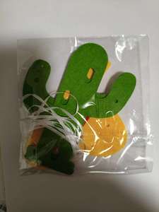 Bandiera Messicana a Forma di Cactus, Ecologica e Alla Moda, in Feltro, per Feste Estive, Decorazioni per Vacanze, Vendita All'Ingrosso - Product Image 3