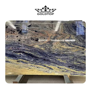 GOLDTOP OEM/ODM lujo piedra Natural Brasil azul granito losa Azul Bahía para azulejo encimera de cocina - Product Image 5